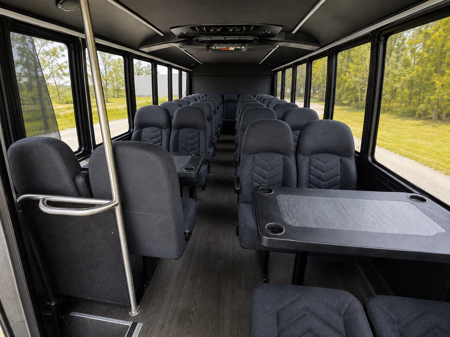 cleveland 18 passenger minibus inside