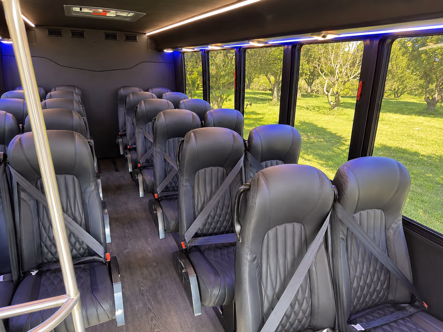 cleveland 20 passenger minibus inside