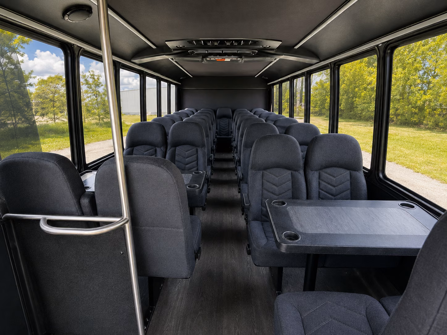 cleveland 20 passenger minibus interior