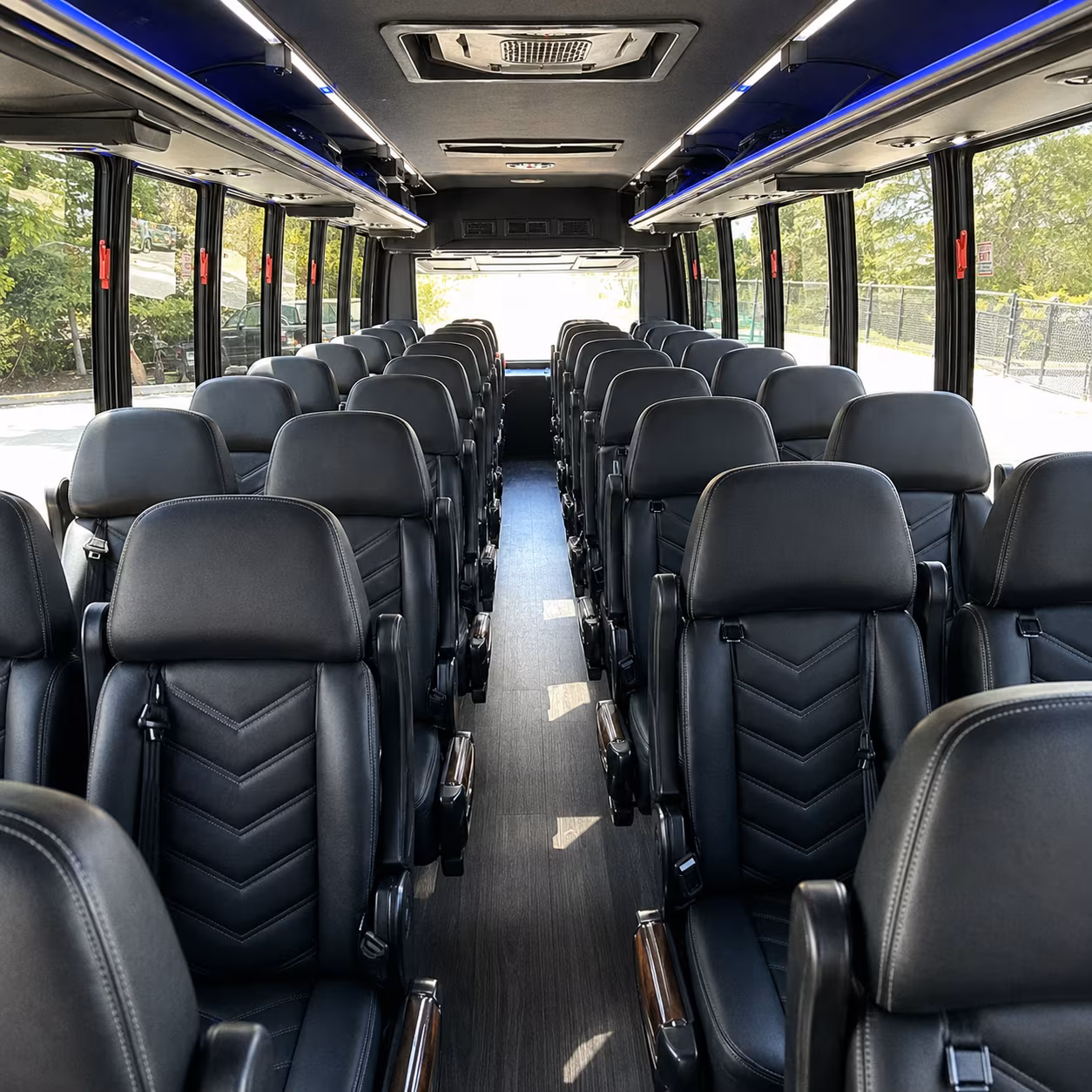 cleveland 25 passenger minibus interior