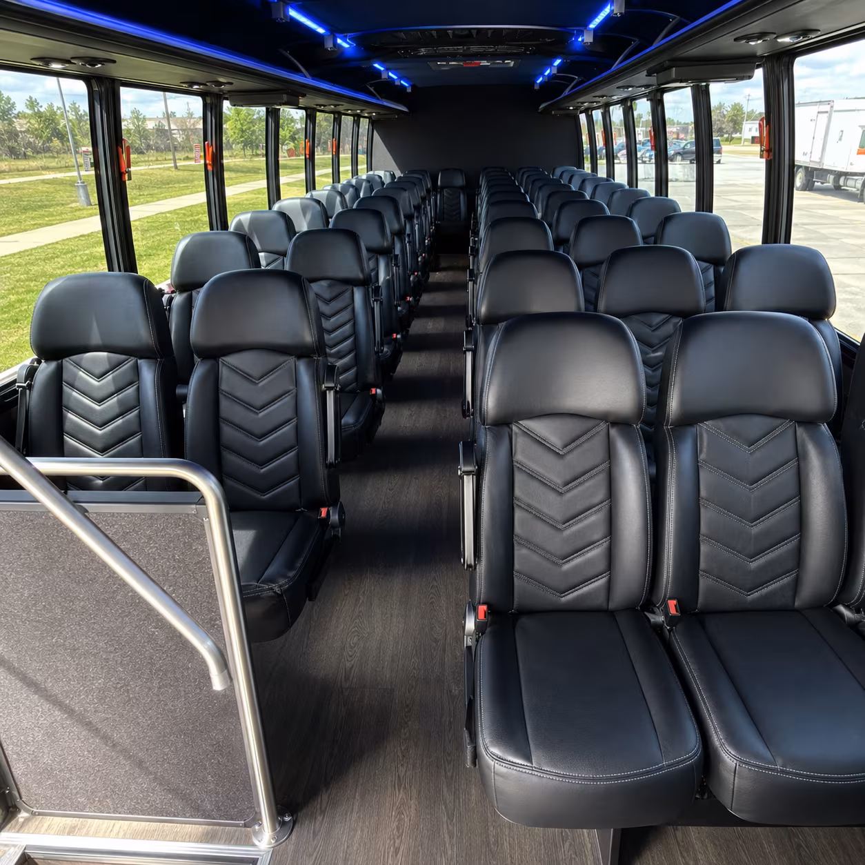 cleveland 28 passenger minibus interior