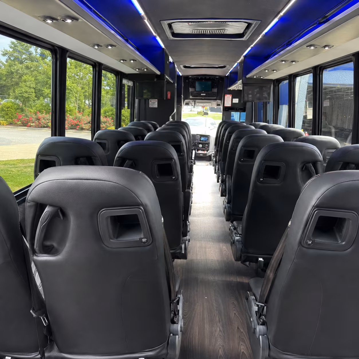 cleveland 35 passenger minibus inside