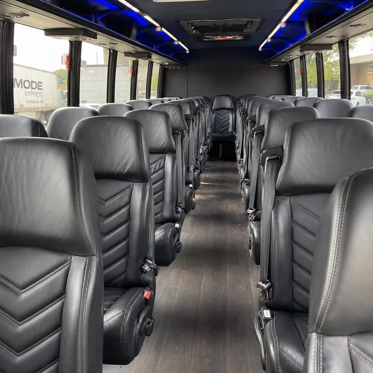 cleveland 35 passenger minibus interior