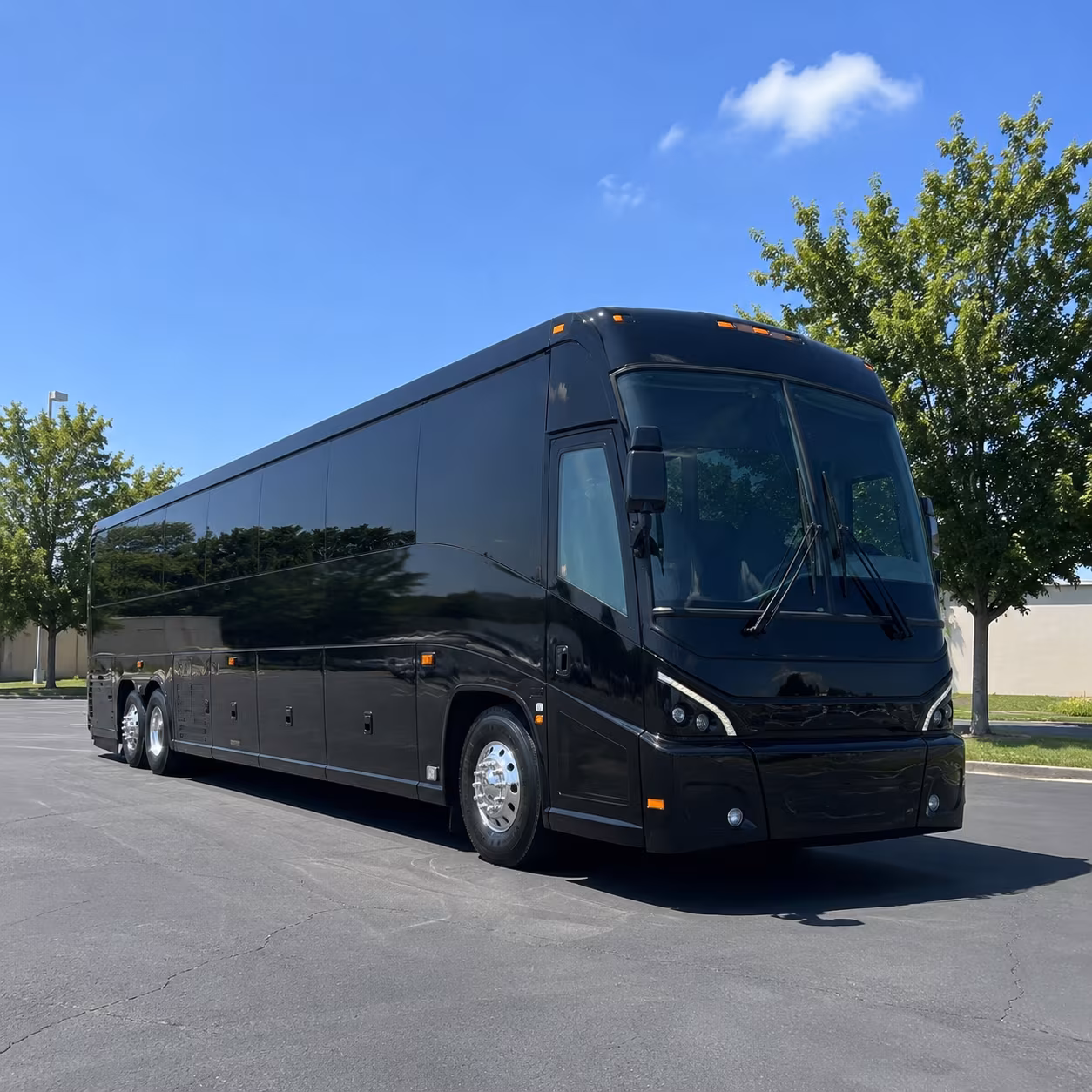 cleveland 56 passenger charter bus
