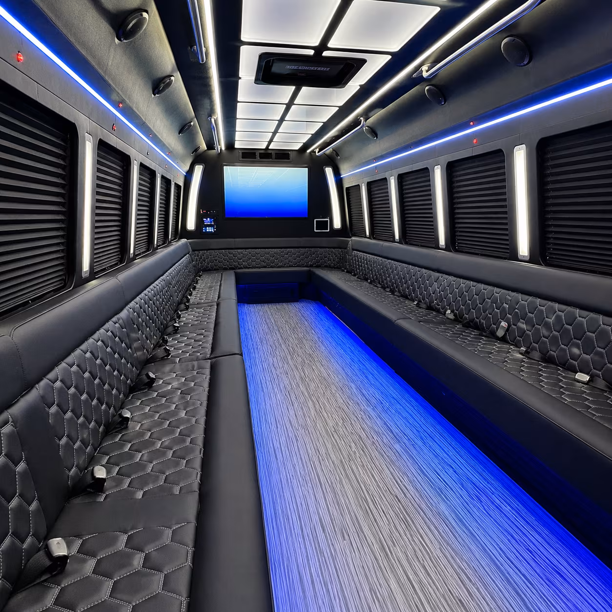 cleveland party bus inside