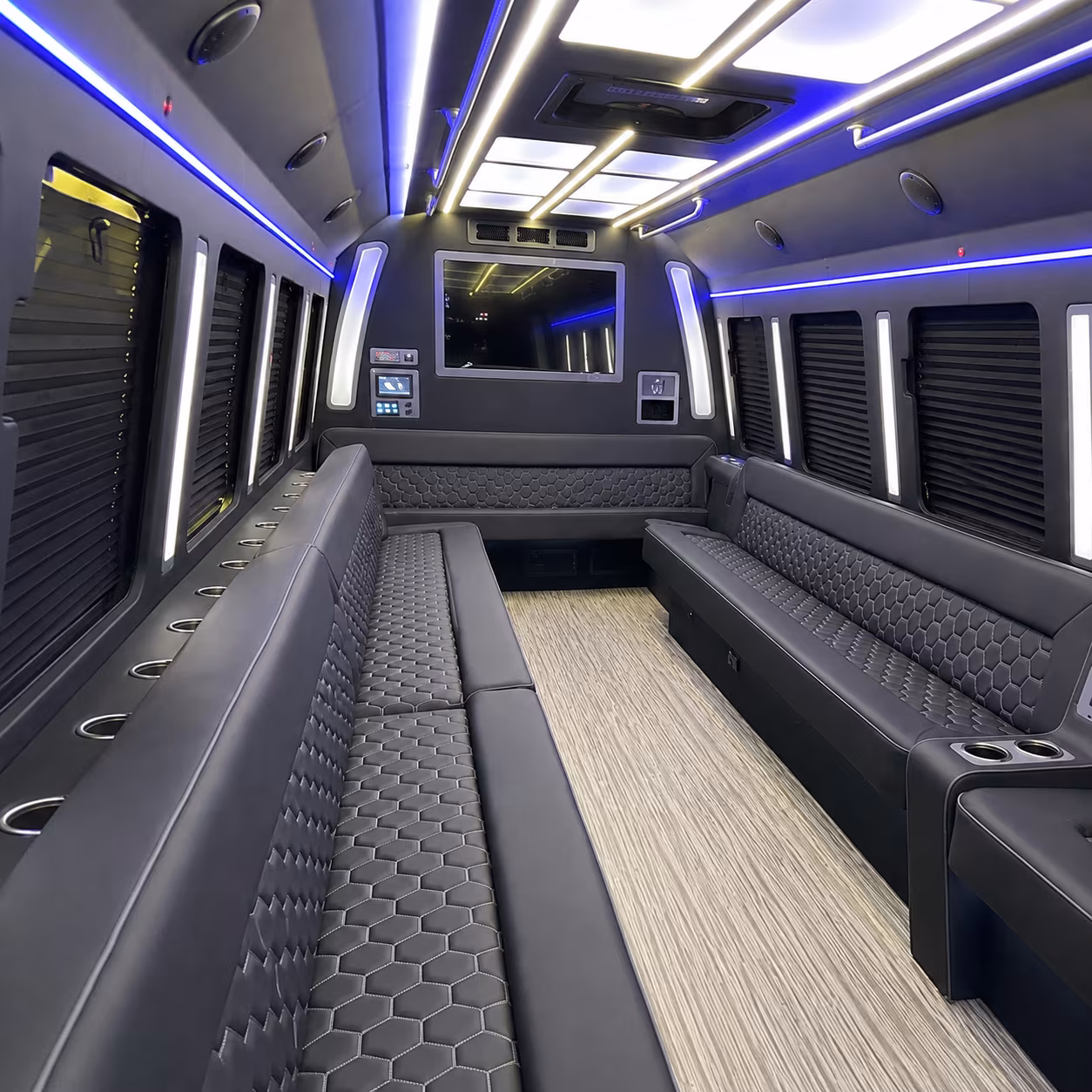 cleveland party bus interior