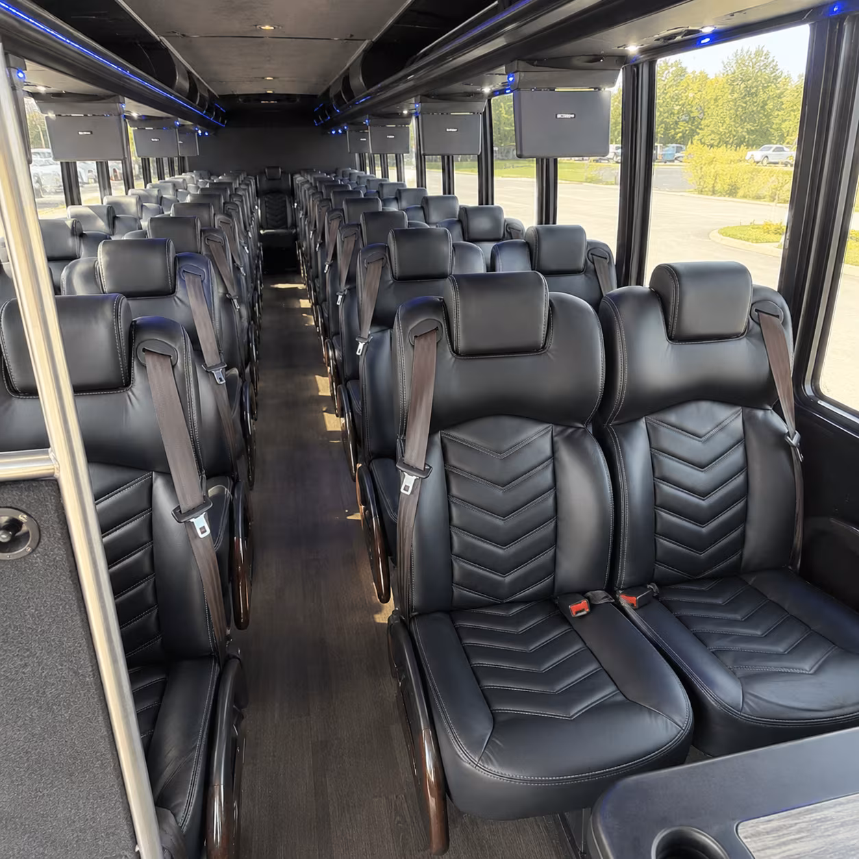 cleveland sporting event transportation onboard seating