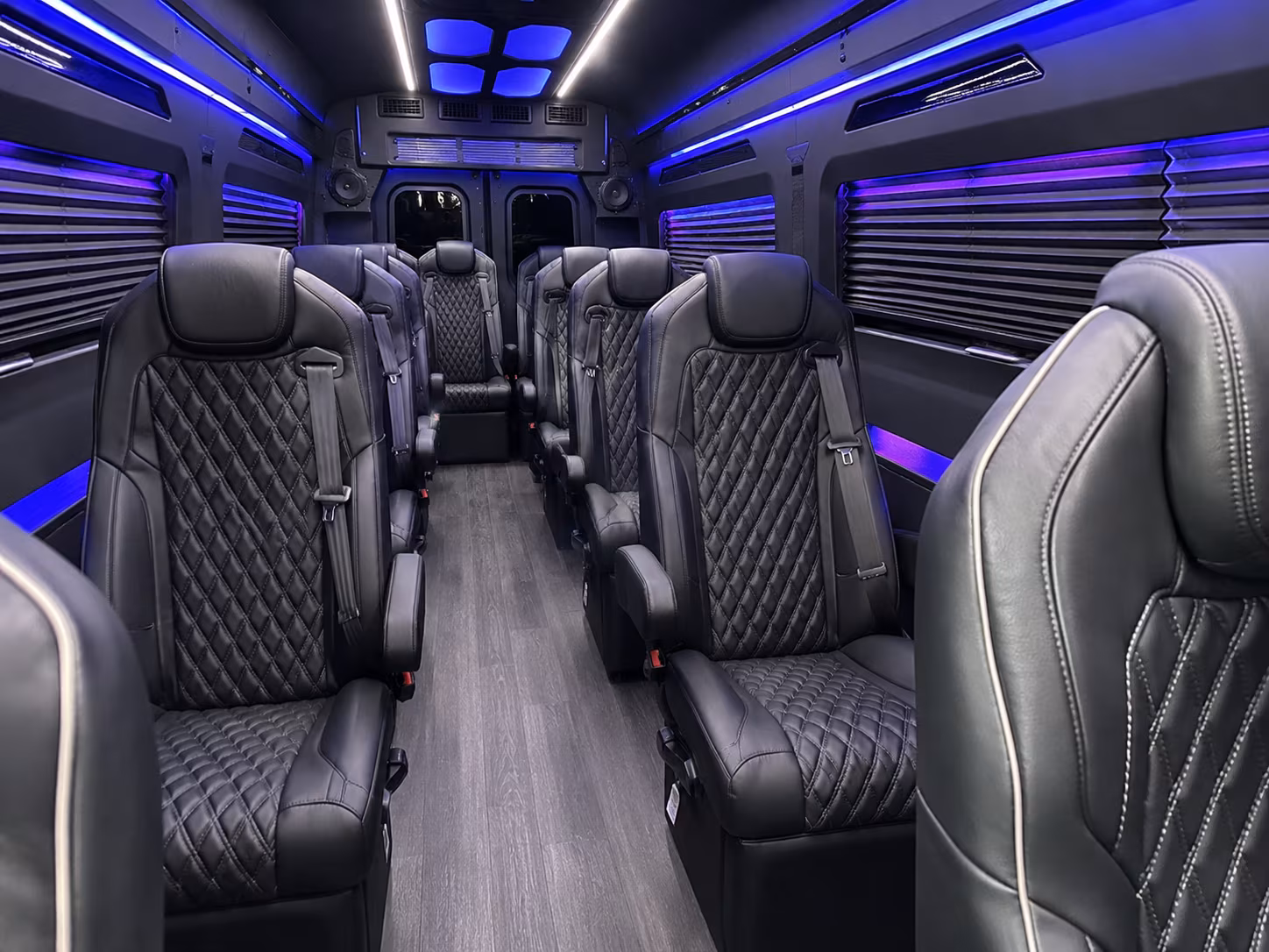 cleveland sprinter van with driver inside
